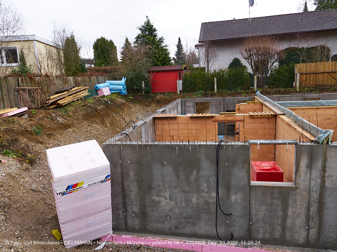 23.12.2022 - Neubau eines Mehrfamilienhause in der Niederalmstraße 16 in Neuperlach-Trudering